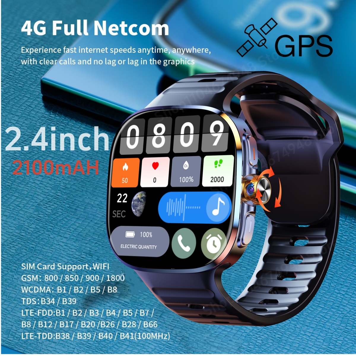 M99 Smart Watch Android 10.0 S - Heart Rate Gps Watch avaliação e preço