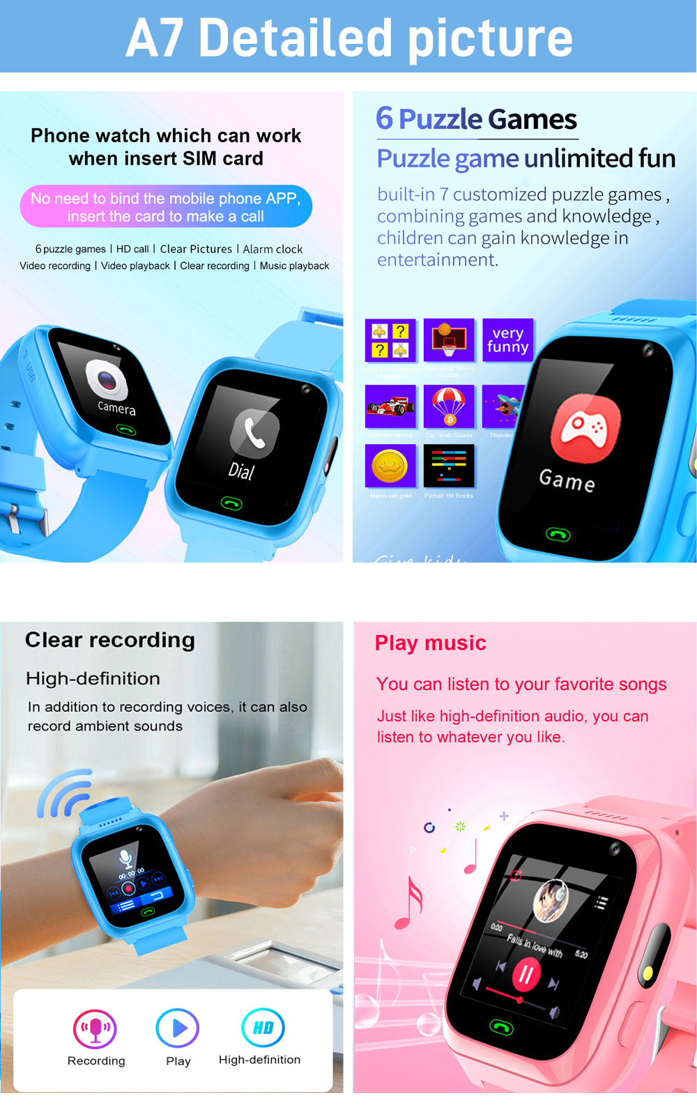 2G 4G Kids Smart Watch Phone G - Smartwatch Watches For Kid Girl avaliação e preço
