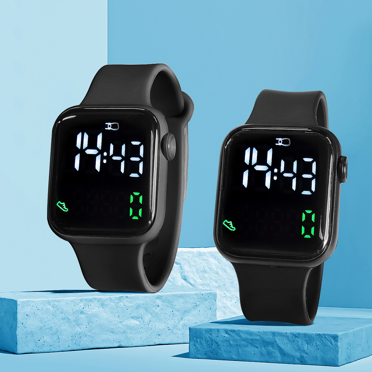 New 2PCS Student Minimalist Sm - Smartwatch New Watches avaliação e preço