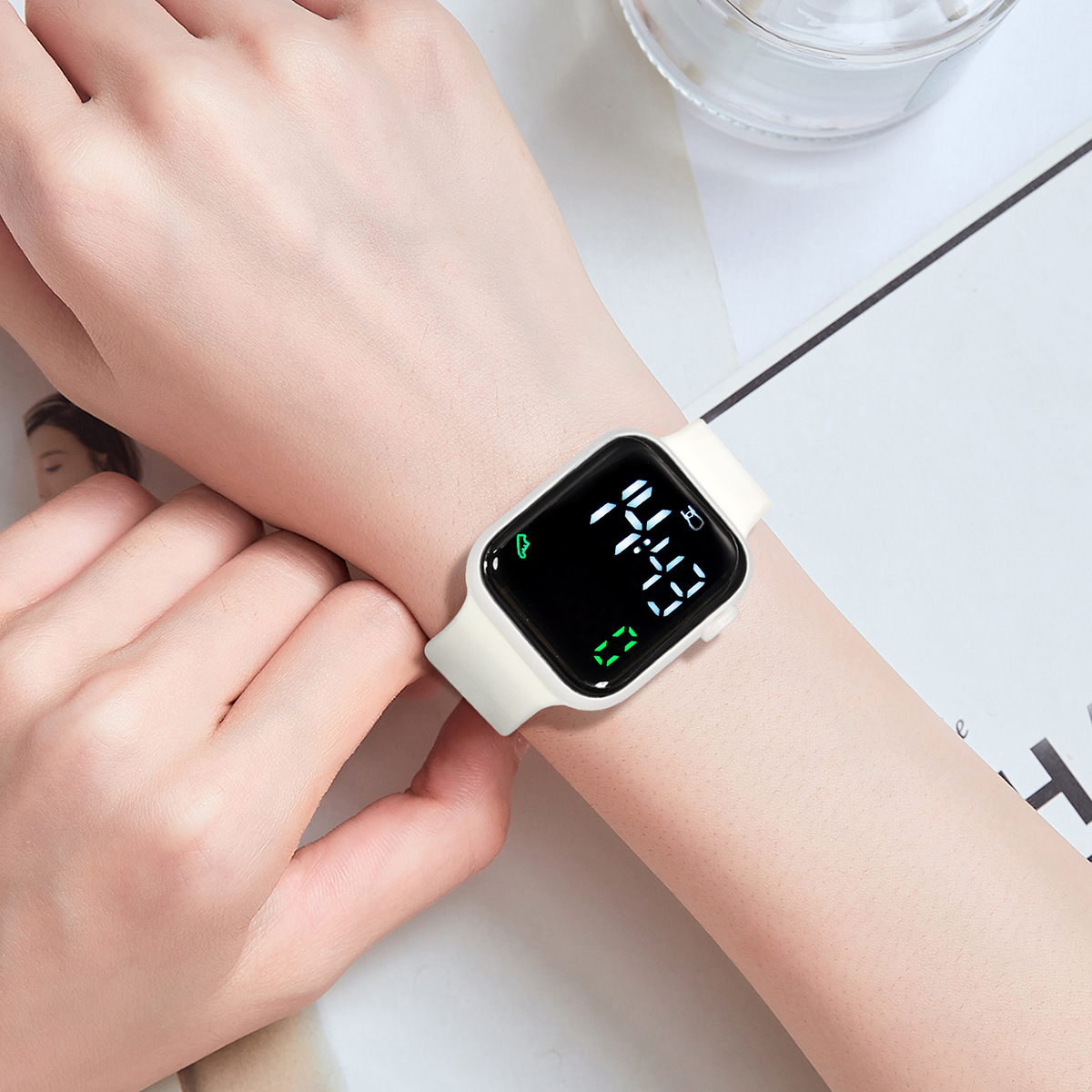 New 2PCS Student Minimalist Sm - Smartwatch New Watches avaliação e preço