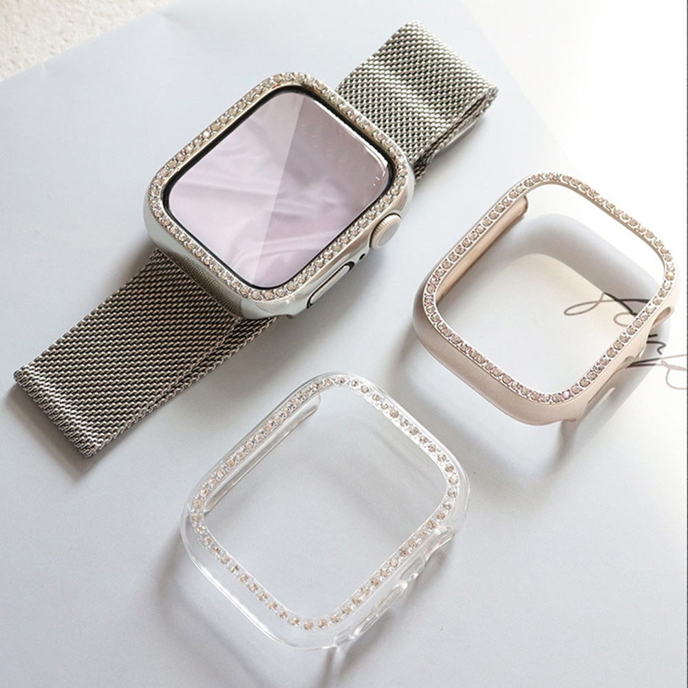 NEW Glass+Diamond Case For App - Smartwatch New Watches avaliação e preço