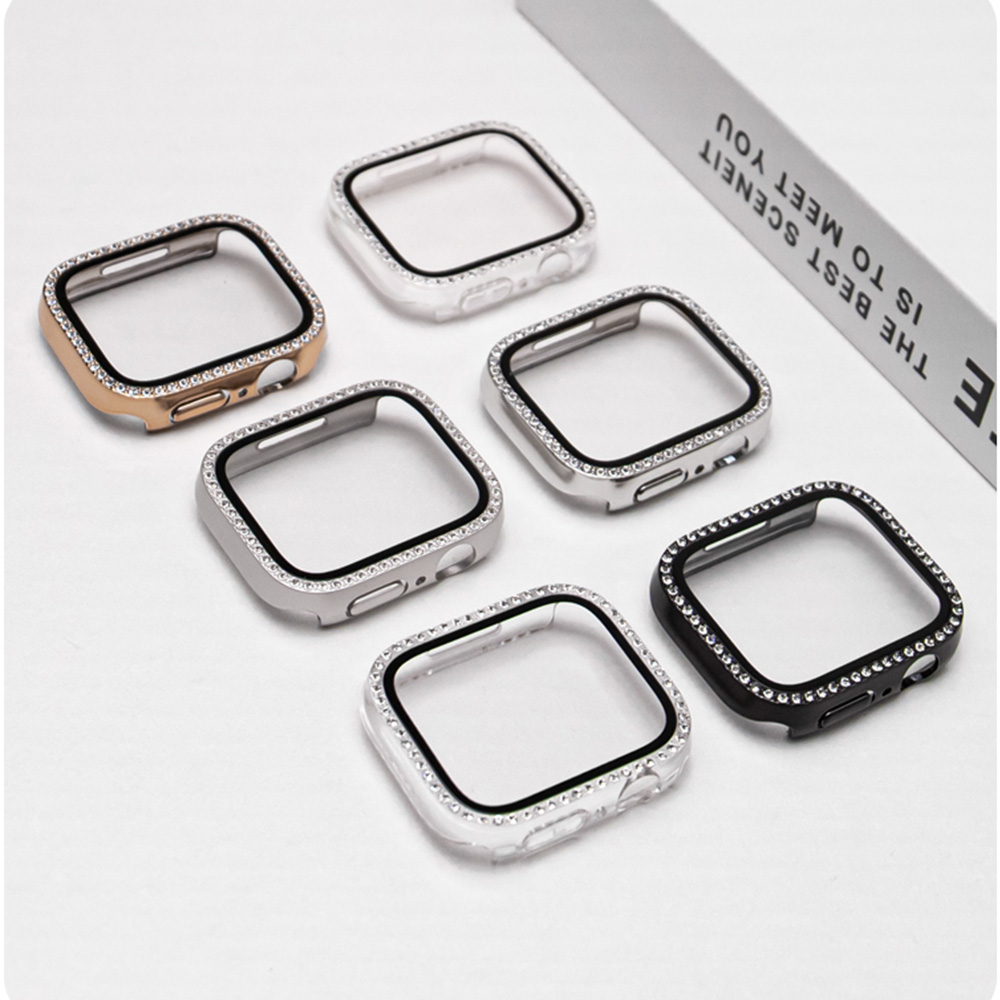 NEW Glass+Diamond Case For App - Smartwatch New Watches avaliação e preço
