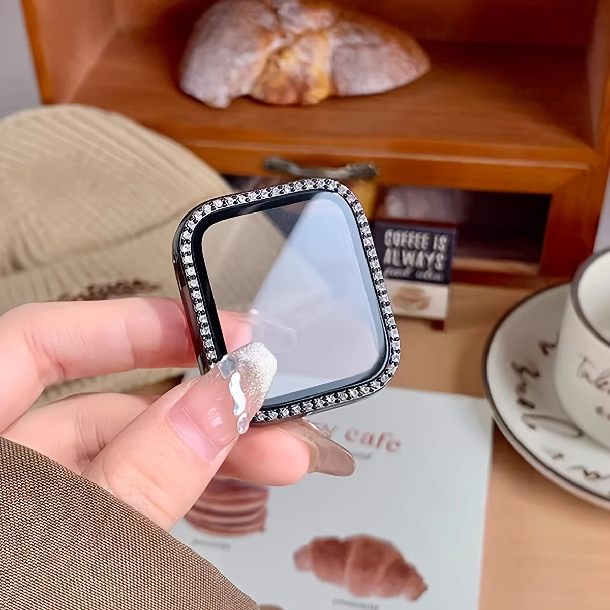 NEW Glass+Diamond Case For App - Smartwatch New Watches avaliação e preço