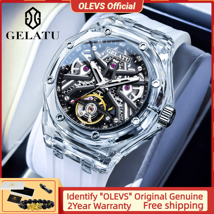GELATU 8002 Automatic Mechanic - Leather Watch Strap avaliação e preço