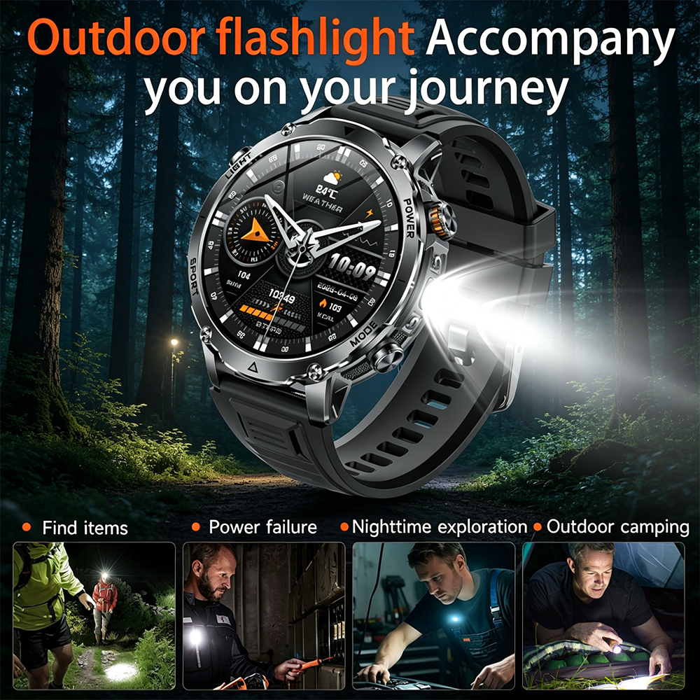 2026New Military Sports Smart  - Heart Rate Gps Watch avaliação e preço
