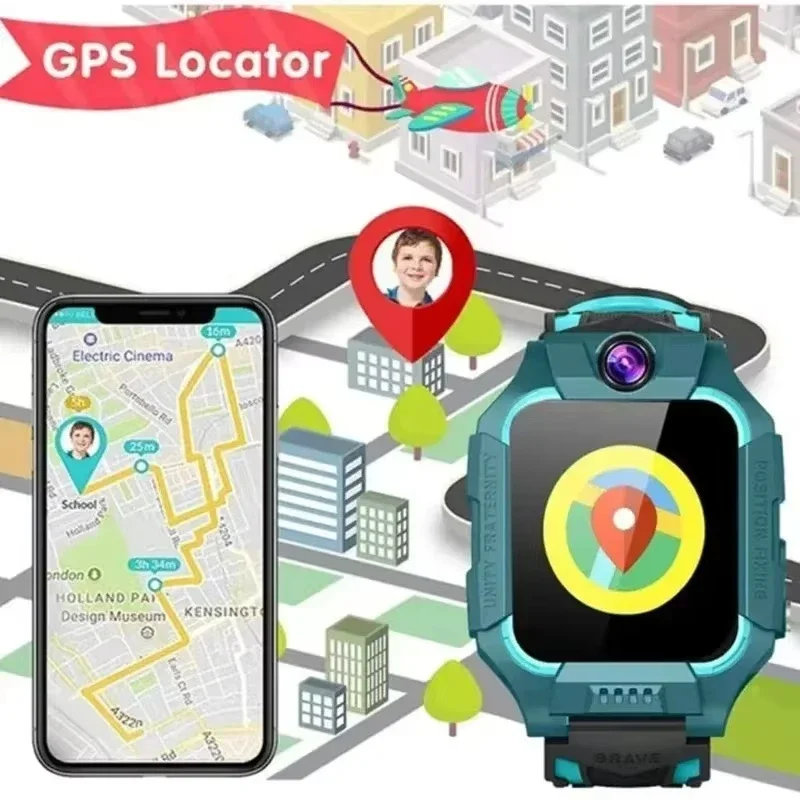 2026 Lenovo Waterproof Kids GP - Smartwatch Watches Gift For Boys With Gps avaliação e preço